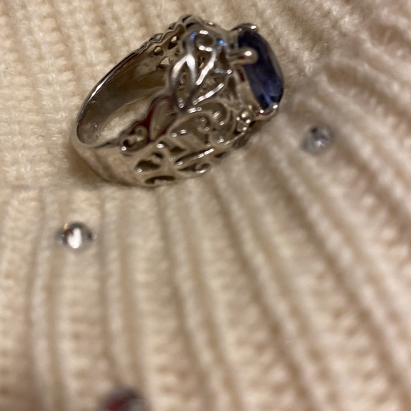 Ring, sterling, amethyst - Picture 3 of 5